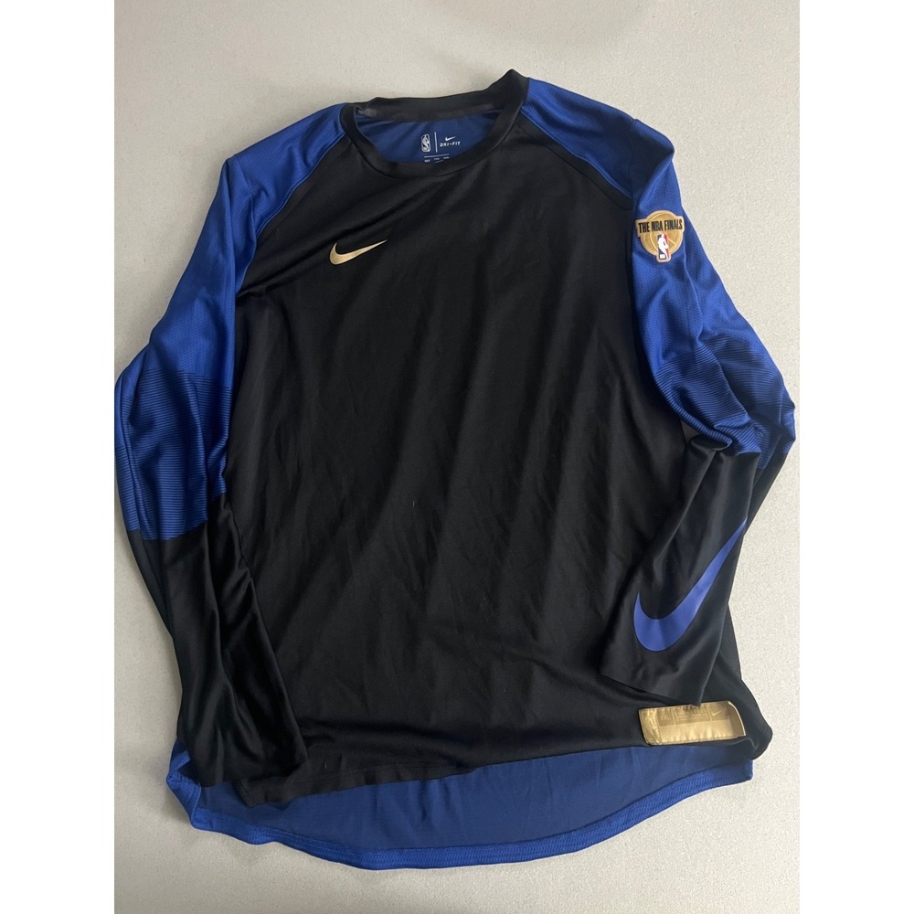 Mens Nike NBA Finals Dri Fit Long Sleeve Lightweight Warm Up Shirt Size XXL Tall